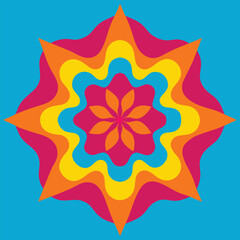 abstract flower vector illustration