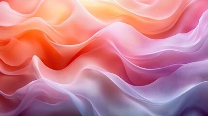 A vibrant, flowing display of soft, gradient fabrics.