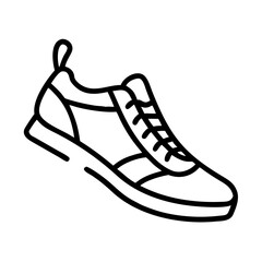 Running Shoe with Lace Design Icon Design