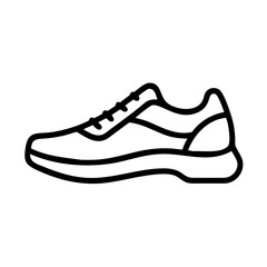 Running Shoe with Lace Design Icon Design