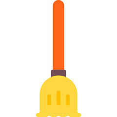 Broom single icon vector illustration