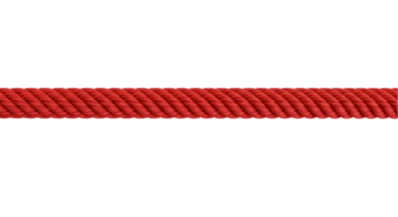 red rope isolated on white