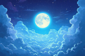 Vibrant anime character standing amidst cherry blossom trees in full bloom, creating a picturesque and magical scene.