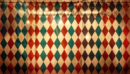 Rhombuses circus vintage background
