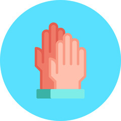Gloves single icon vector illustration
