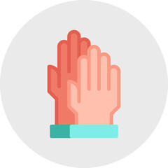 Gloves single icon vector illustration