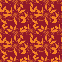 Vintage seamless floral pattern. Ditsy style background of small flowers. Ditsy floral over light yellow background. Small flower pattern for fashion, wrapping, printing on fabrics and surface