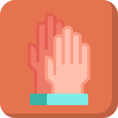 Gloves single icon vector illustration