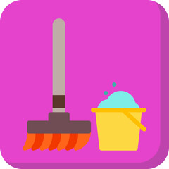 Floor Mop single icon vector illustration