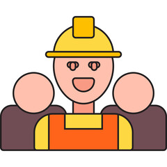 Workers single icon vector illustration