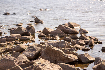 Fototapeta premium rocks on the beach