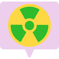 Hazard single icon vector illustration