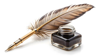 Quill Pen and Inkwell