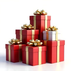 Obraz premium christmas gift boxes