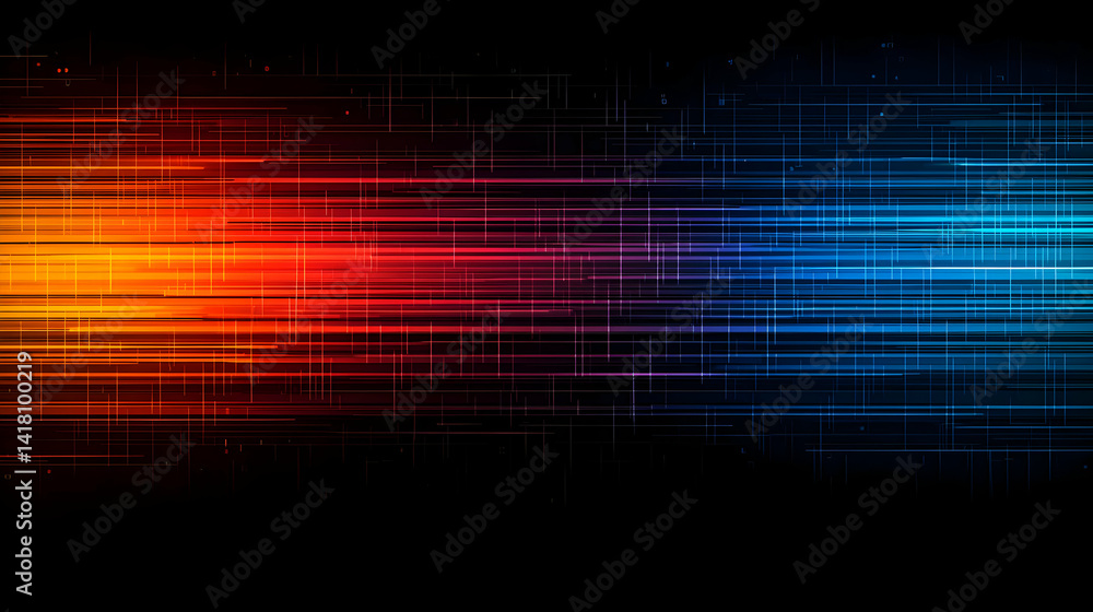 Poster abstract colorful lines background design