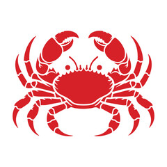 Crab Silhouette Vector – Ocean Life Printable and Cut-Ready Artwork