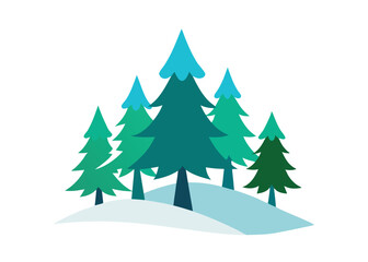 snowy-pines-vector-art-illustriton-white-baground.eps