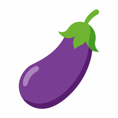 eggplant on a white background