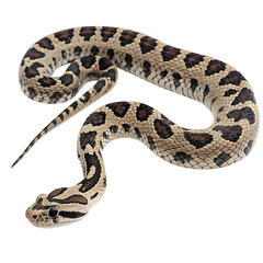 Obraz premium russell s viper in Transparent Background Closeup of a Boa Constrictor Showing Detailed Scales and Pattern