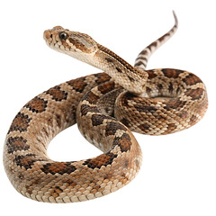 Obraz premium saw scaled viper in Transparent Background Closeup of a Boa Constrictor Showing Detailed Scales and Pattern