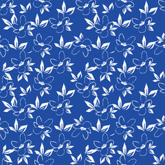 Exotic hand drawn flowers, seamless patterns with floral for fabric, textiles, clothing, wrapping paper, cover, banner, home decor, abstract backgrounds