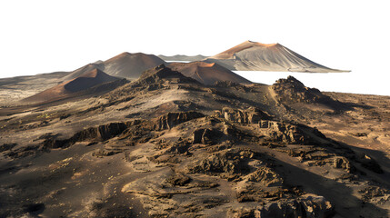 High View of Lanzarote Island Landscape Captured in 20XX