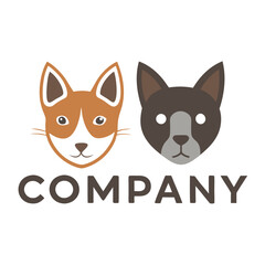 Fox and Dog Logo for Pet Related Company