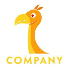 Friendly Bird Head Logo for Kids Brand Identity