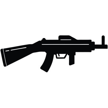 M79 silhouette vector isolated on white background