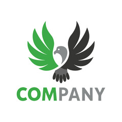 Modern Eagle Leaf Logo Symbol Design for Business