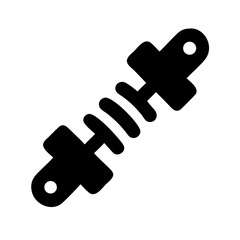 Shock Absorber with Coil Spring Icon Design