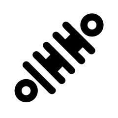 Shock Absorber with Coil Spring Icon Design