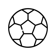 Obraz premium Soccer Ball with Pentagonal Panels Icon Design
