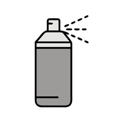 Spray Paint Can with Cap Icon Design