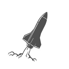 Rocket launching into the sky