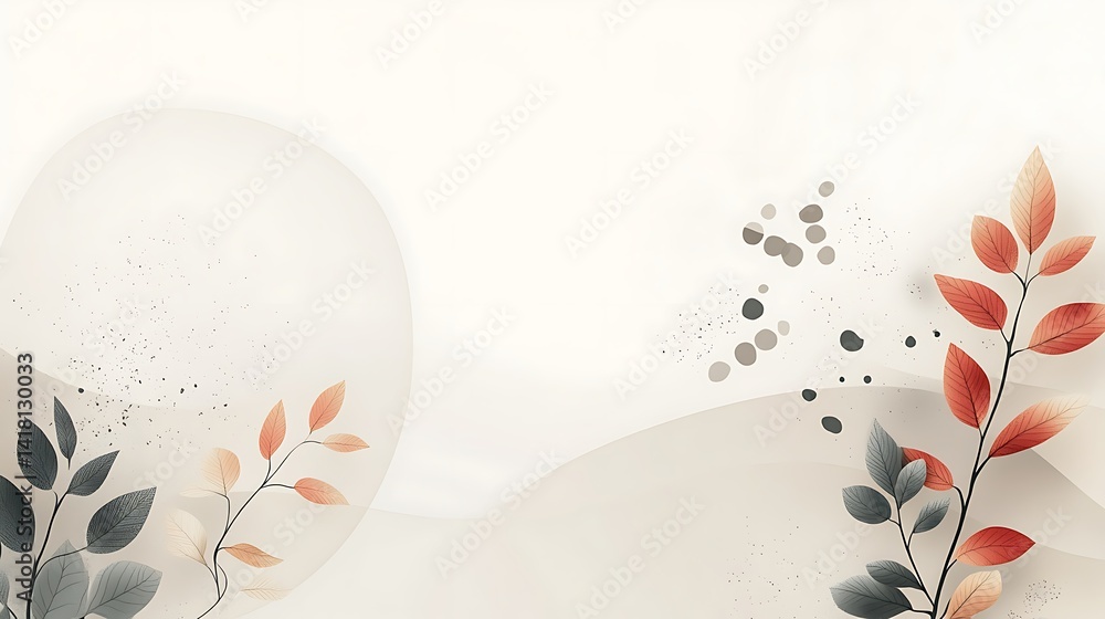 Poster abstract red and gray circles design, abstract design with red and gray circles on a white backgroun
