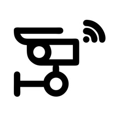 Surveillance Camera with Infrared Sensor Icon Design