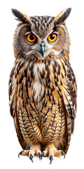 Fototapeta premium great horned owl isolated