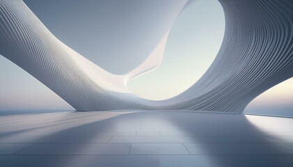 3d render of an abstract modern building