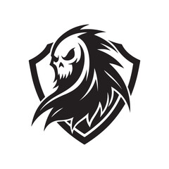 ghost vector silhouette clip art logo illustration