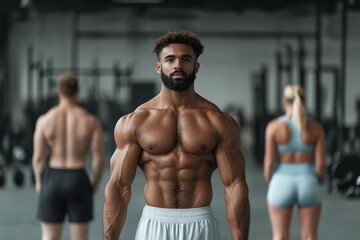 Trainer Assisting a Client with Deadlift Technique at the Gym