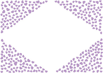 ハート柄の背景 紫系の単色 ハート
