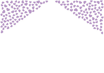 ハート柄の背景 紫系の単色 ハート