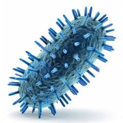 Fototapeta premium Computer-generated image of a bacteria cell.