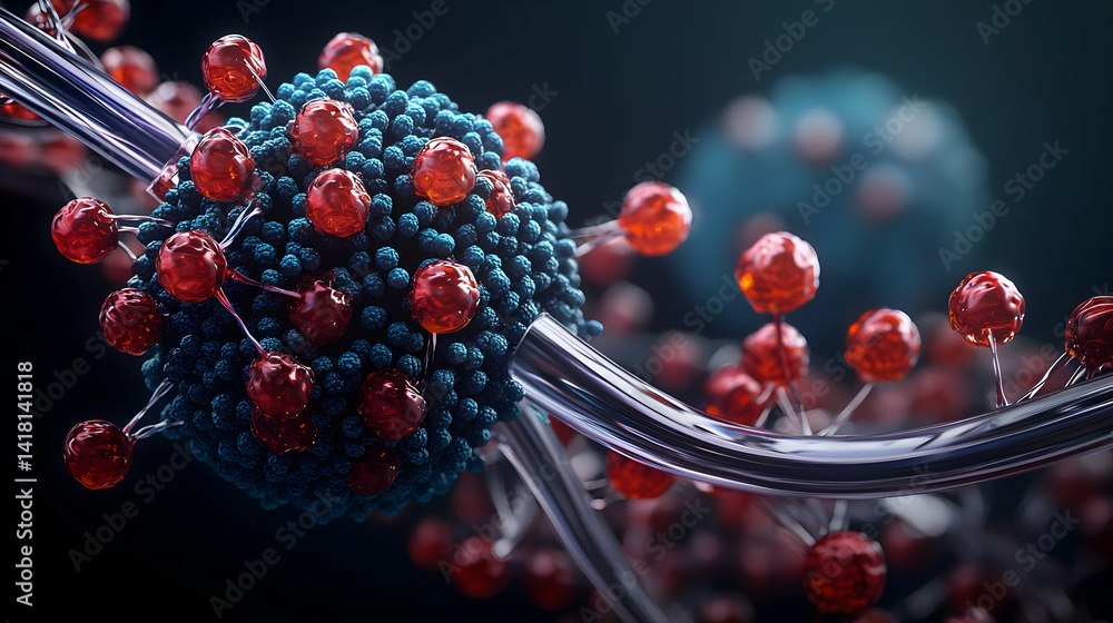 Poster complex virus structure visualization