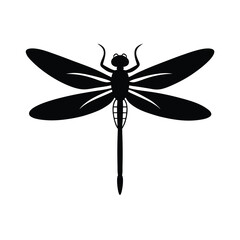 Dragonflies  Silhouette vector bundle  illustration, Set of Dragonflies silhouette 
