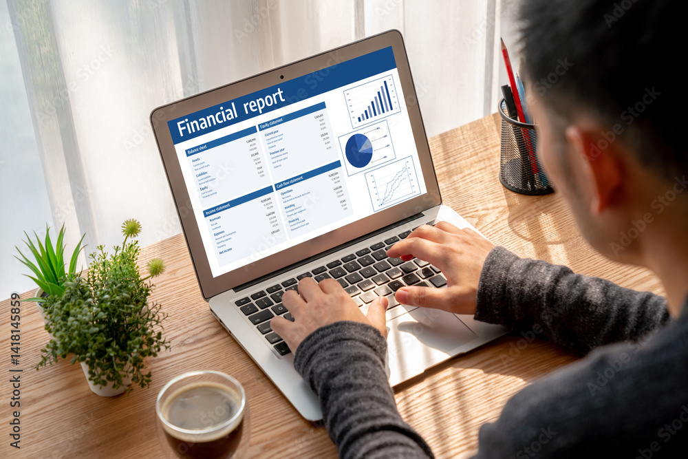 Poster business data dashboard provide business intelligence analytic for marketing strategy planning snugl