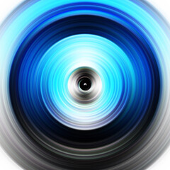 Colorful radial motion effect. Abstract rounded background. Color curves and sphere.