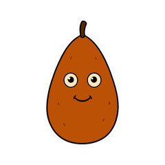 Fototapeta premium Cute salak cartoon vector