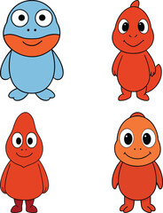 Fototapeta premium Cute salak cartoon vector